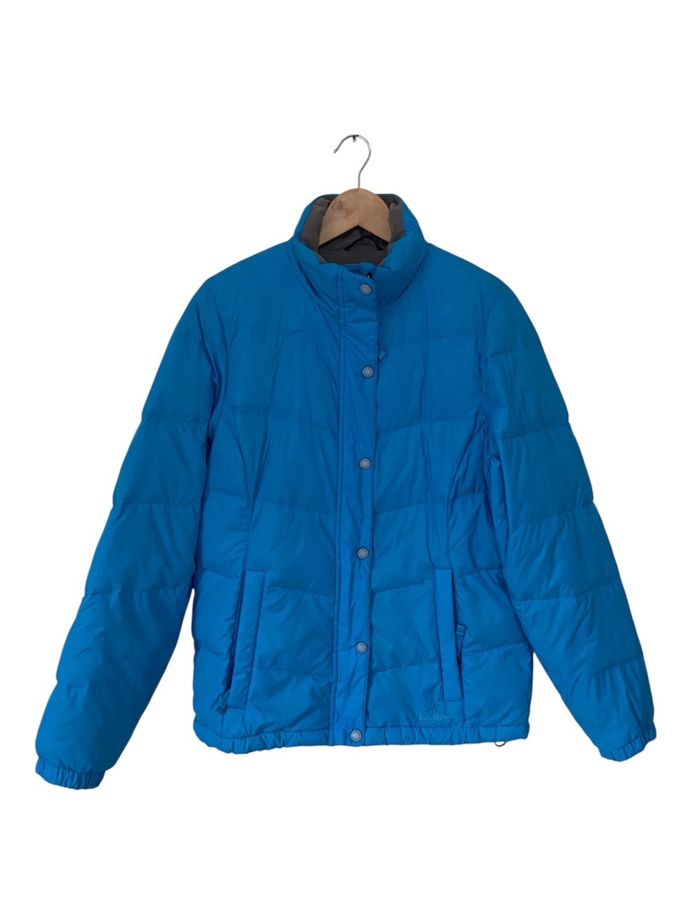 L.L.Bean Women’s Down Filled Puffer Parka Winter Coat Blue Size Small